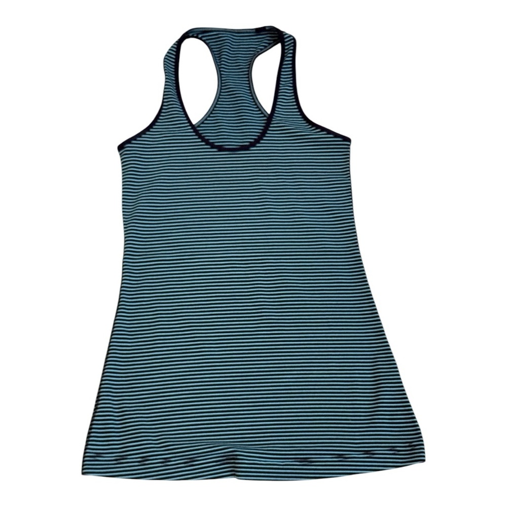 Striped Racerback Tank Top EUC like new - no size tag -see measurements